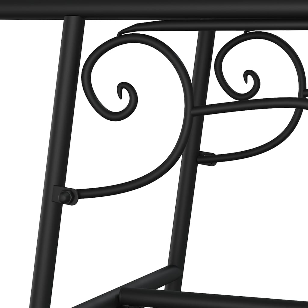vidaXL Tree Bench | Black | Steel | Tough | Tree Bench | Circular | Traditional