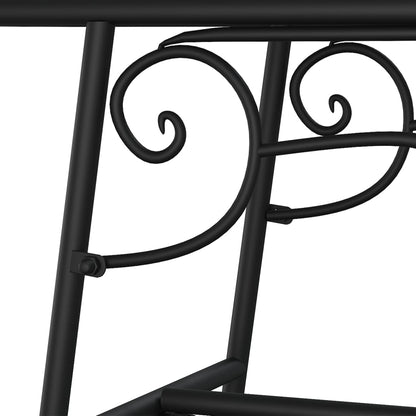 vidaXL Tree Bench | Black | Steel | Tough | Tree Bench | Circular | Traditional