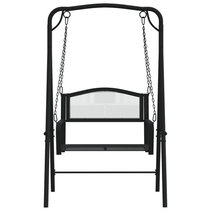 vidaXL Swing Bench | Black | Steel | Medium | Durable | Swing Bench