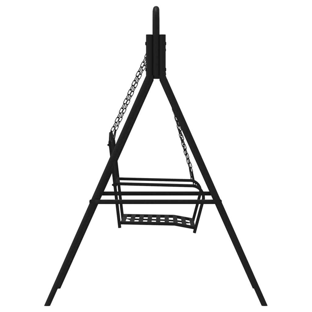 vidaXL Swing Bench | Black | Steel | Medium | Durable | Swing Bench