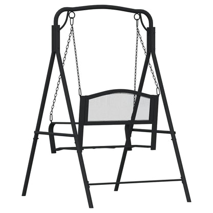 vidaXL Swing Bench | Black | Steel | Medium | Durable | Swing Bench