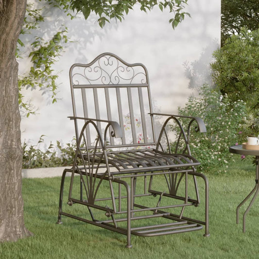 vidaXL Glider Bench | Black | Steel | 61 x 81 x 99 cm | Glider Bench
