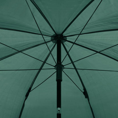 vidaXL Fishing Umbrella Green 220x185 cm