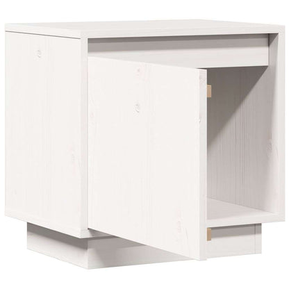 813307 vidaXL Bedside Cabinet White 40x30x40 cm Solid Wood Pine