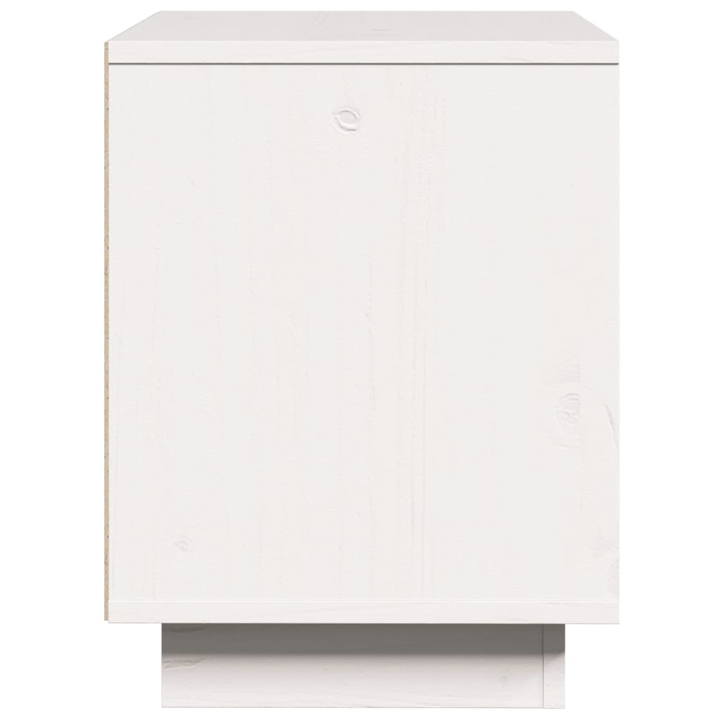 vidaXL Bedside Cabinet White 40x30x40 cm Solid Wood Pine