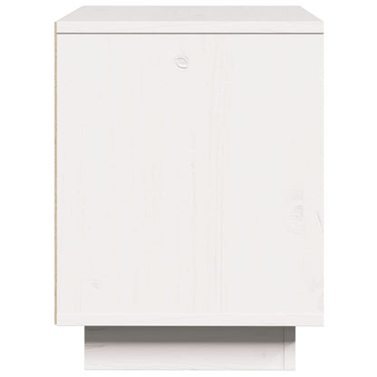 vidaXL Bedside Cabinet White 40x30x40 cm Solid Wood Pine