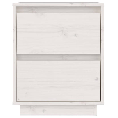 vidaXL Bedside Cabinets 2 pcs White 40x35x50 cm Solid Wood Pine