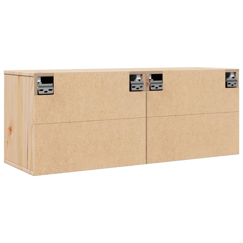 vidaXL Wall Cabinets 2 pcs 45x30x35 cm Solid Pinewood