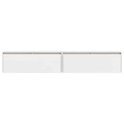vidaXL Wall Cabinets 2 pcs White 100x30x35 cm Solid Wood Pine