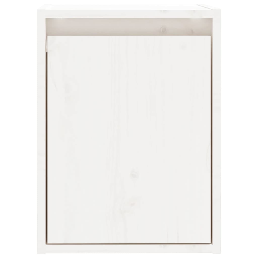 vidaXL Wall Cabinet White 30x30x40 cm Solid Wood Pine