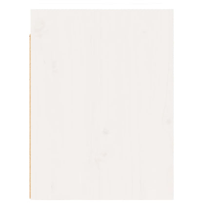 vidaXL Wall Cabinet White 30x30x40 cm Solid Wood Pine