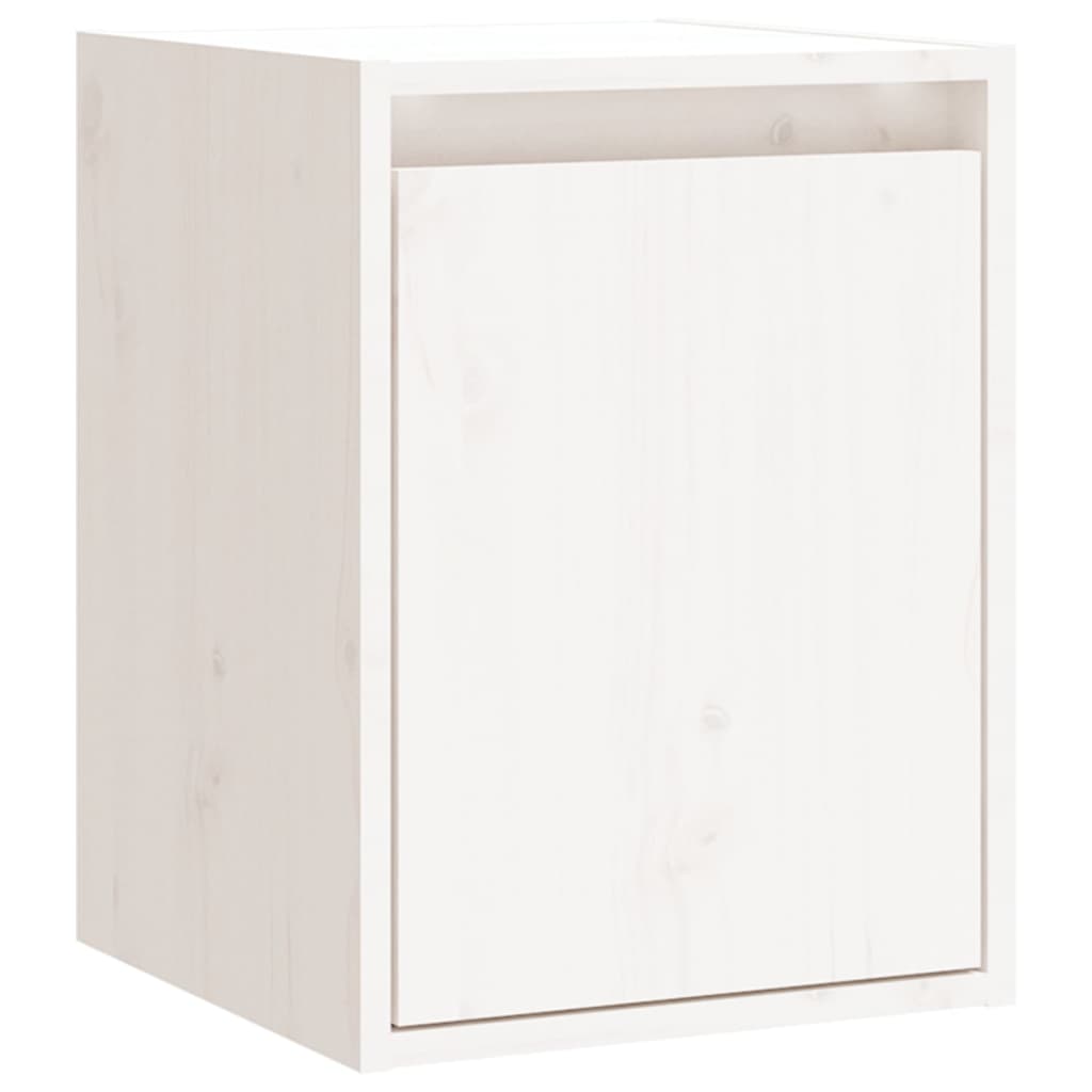 vidaXL Wall Cabinets 2 pcs White 30x30x40 cm Solid Wood Pine