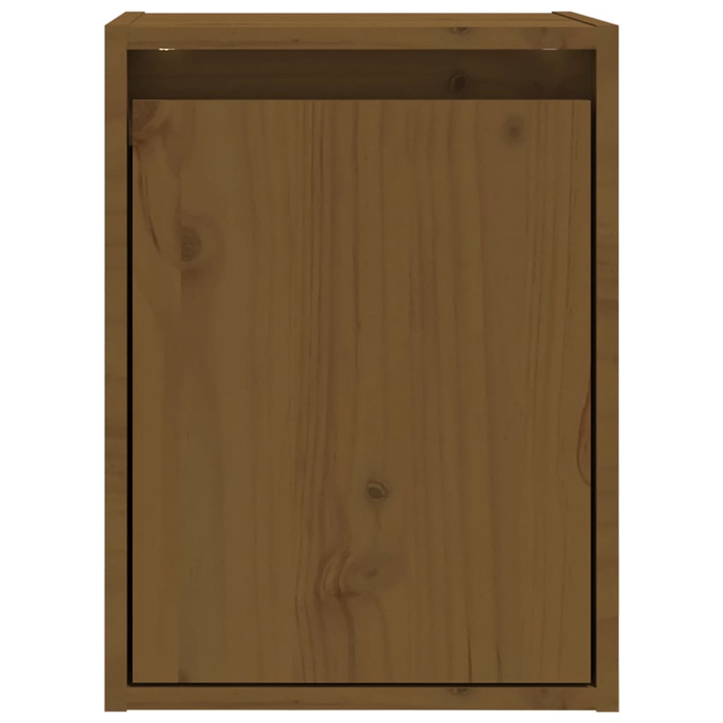 vidaXL Wall Cabinets 2 pcs Honey Brown 30x30x40 cm Solid Wood Pine