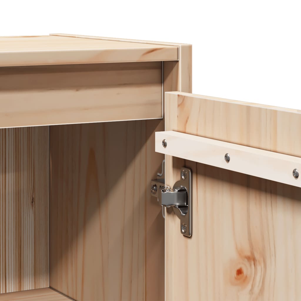 vidaXL Wall Cabinets 2 pcs 30x30x60 cm Solid Wood Pine