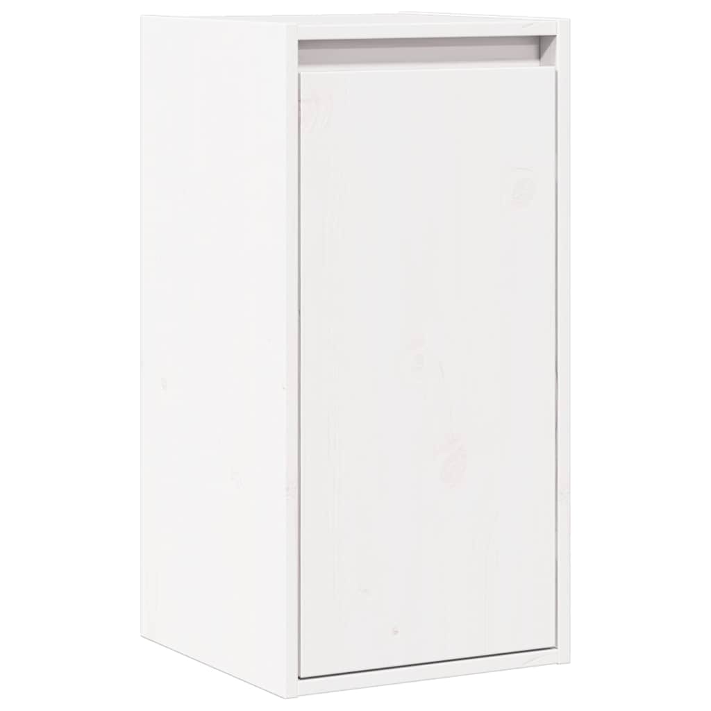 vidaXL Wall Cabinet White 30x30x60 cm Solid Wood Pine