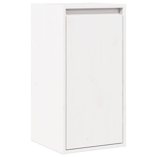 vidaXL Wall Cabinet White 30x30x60 cm Solid Wood Pine