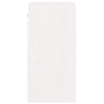 vidaXL Wall Cabinet White 30x30x60 cm Solid Wood Pine