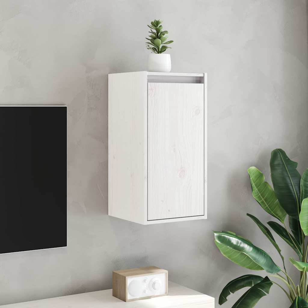 vidaXL Wall Cabinets 2 pcs White 30x30x60 cm Solid Wood Pine