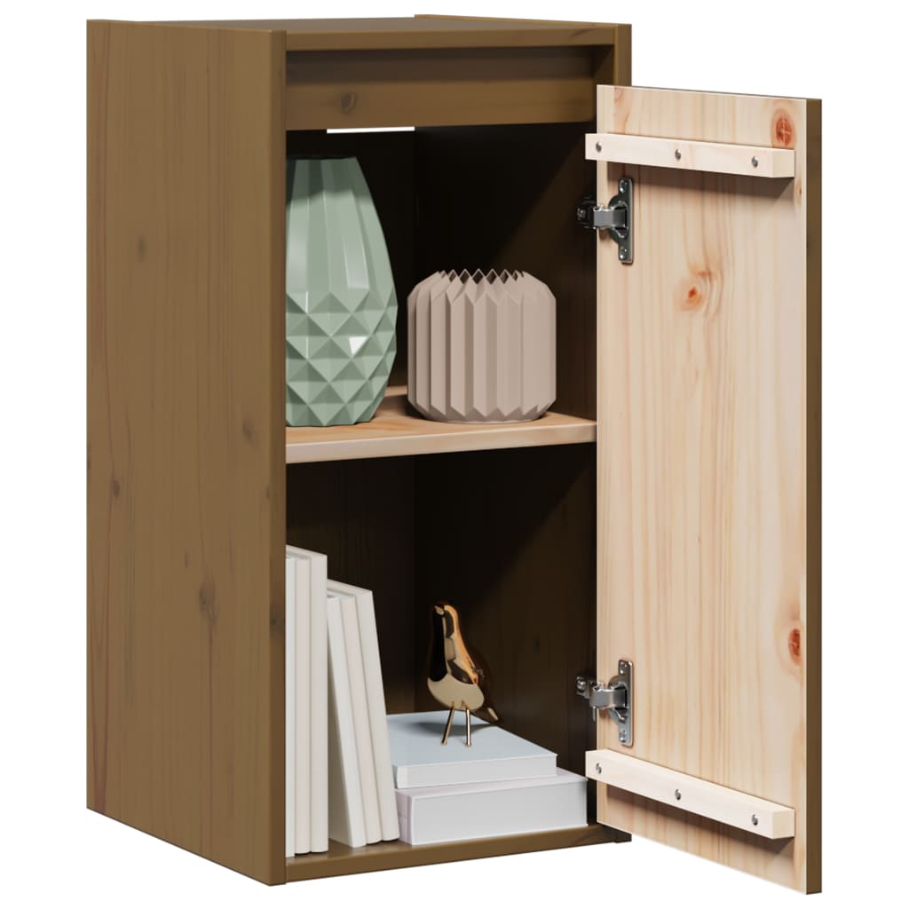 vidaXL Wall Cabinet Honey Brown 30x30x60 cm Solid Wood Pine
