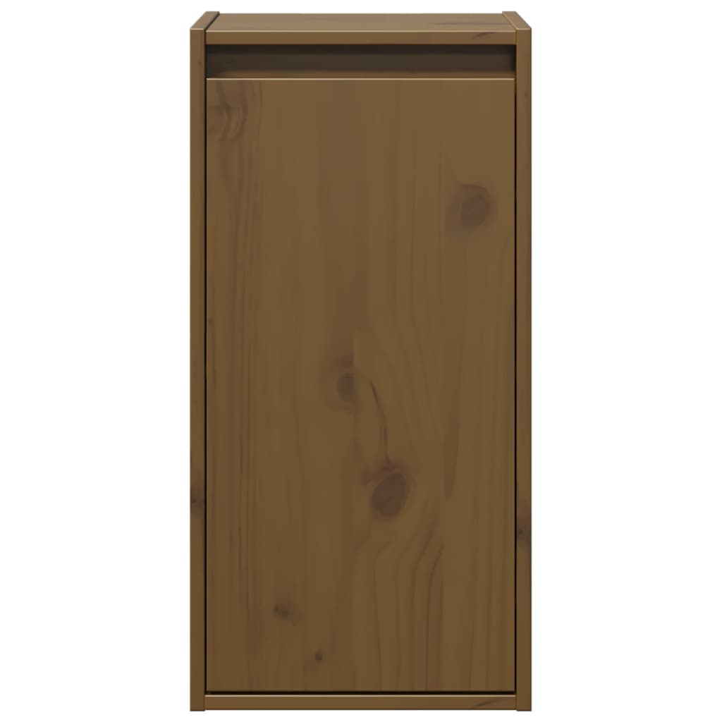 vidaXL Wall Cabinet Honey Brown 30x30x60 cm Solid Wood Pine