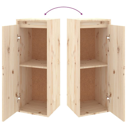 vidaXL Wall Cabinets 2 pcs 30x30x80 cm Solid Wood Pine
