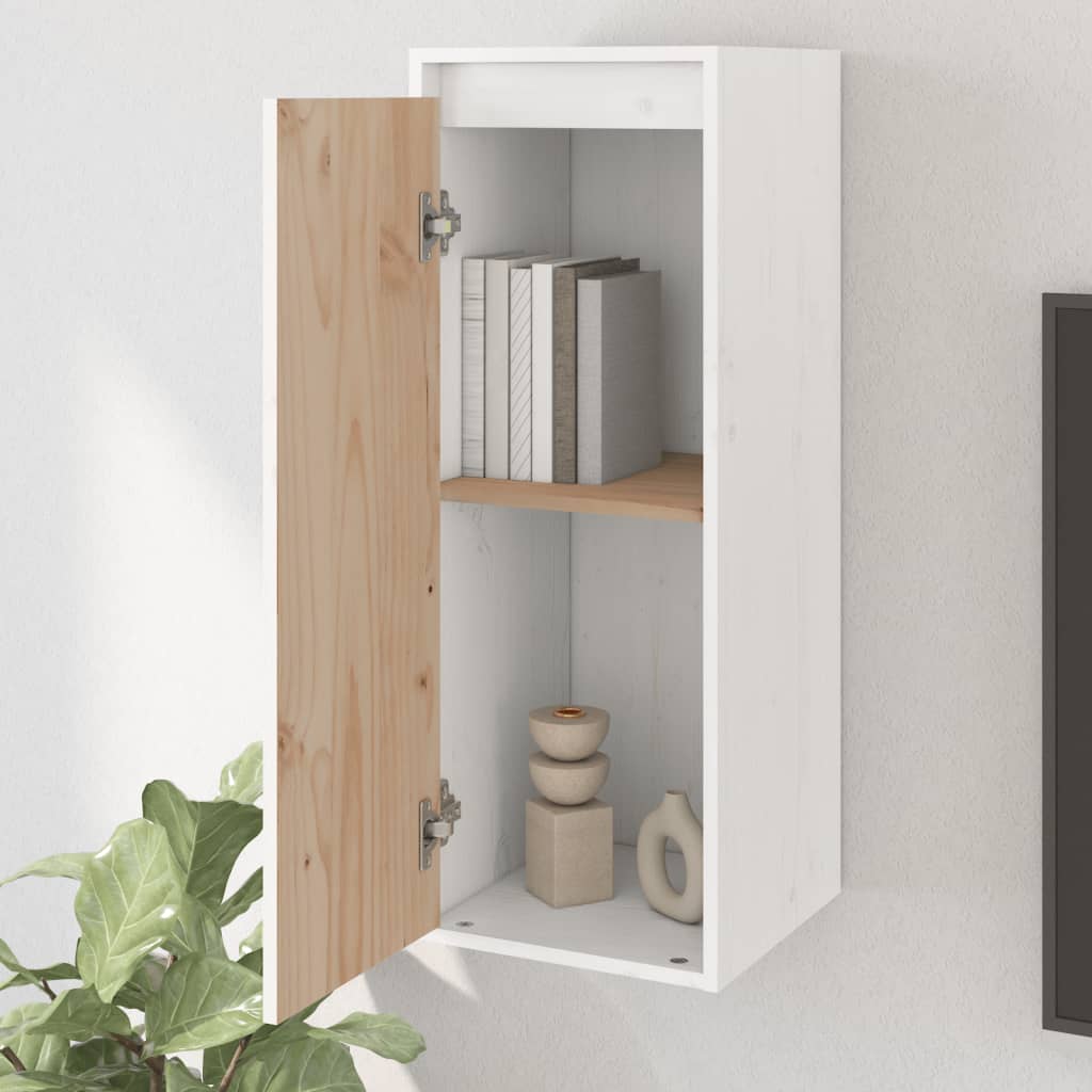 vidaXL Wall Cabinets 2 pcs White 30x30x80 cm Solid Wood Pine