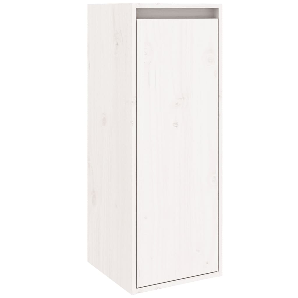 vidaXL Wall Cabinets 2 pcs White 30x30x80 cm Solid Wood Pine