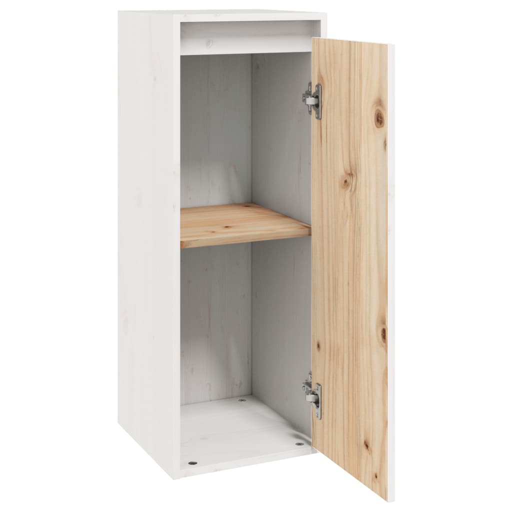 vidaXL Wall Cabinets 2 pcs White 30x30x80 cm Solid Wood Pine