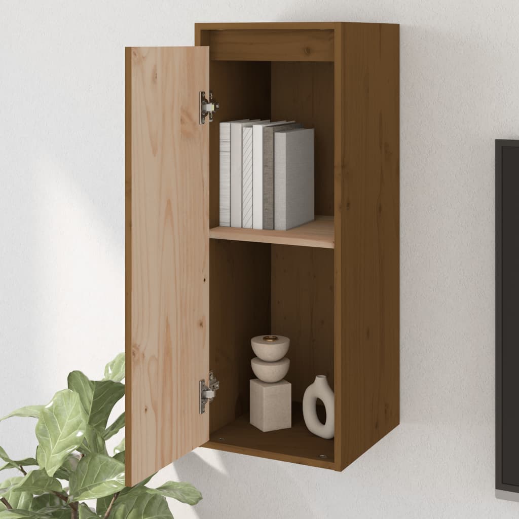 vidaXL Wall Cabinets 2 pcs Honey Brown 30x30x80 cm Solid Wood Pine
