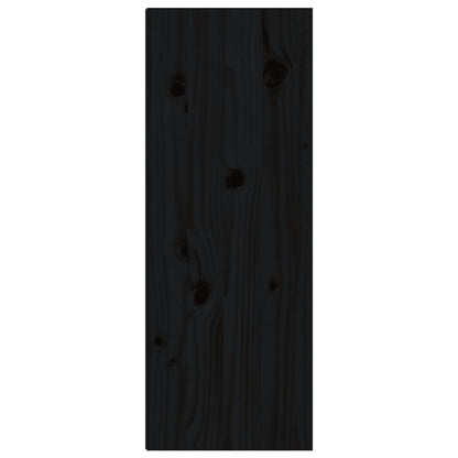 vidaXL Wall Cabinets 2 pcs Black 30x30x80 cm Solid Wood Pine