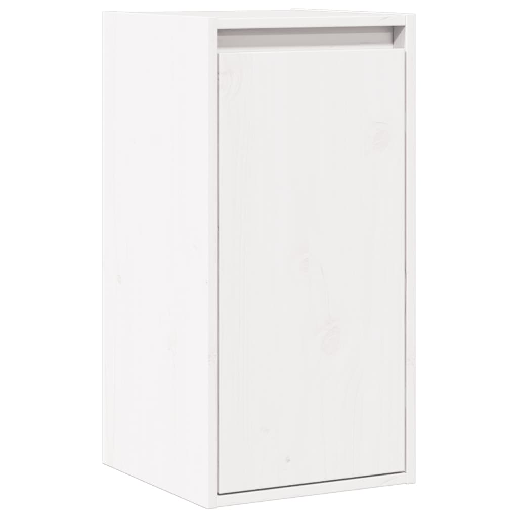 vidaXL Wall Cabinet White 30x30x100 cm Solid Pinewood