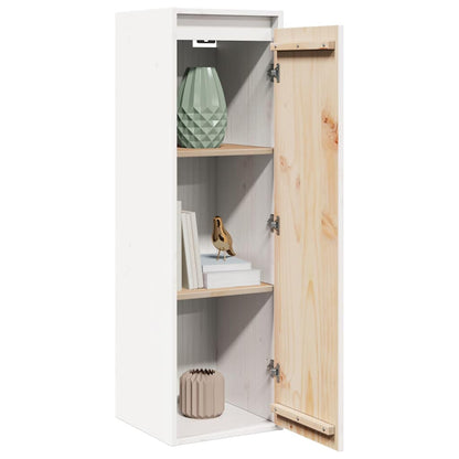 vidaXL Wall Cabinets 2 pcs White 30x30x100 cm Solid Pinewood