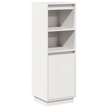 vidaXL Highboard White 37x34x110 cm Solid Wood Pine