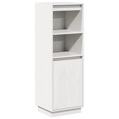 vidaXL Highboard White 37x34x110 cm Solid Wood Pine
