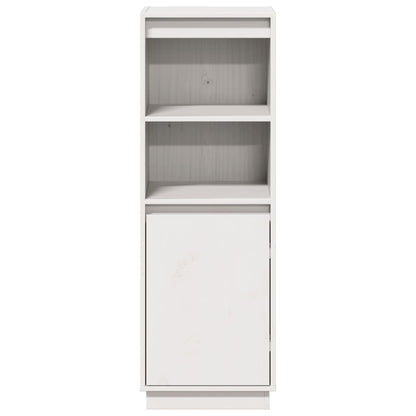 vidaXL Highboard White 37x34x110 cm Solid Wood Pine
