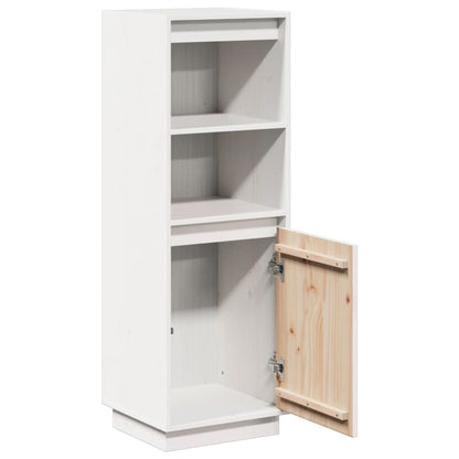 vidaXL Highboard White 37x34x110 cm Solid Wood Pine