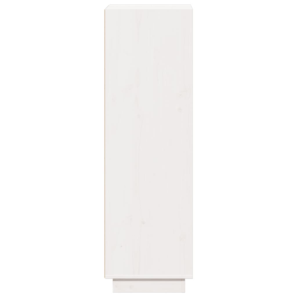 vidaXL Highboard White 37x34x110 cm Solid Wood Pine