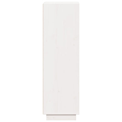 vidaXL Highboard White 37x34x110 cm Solid Wood Pine