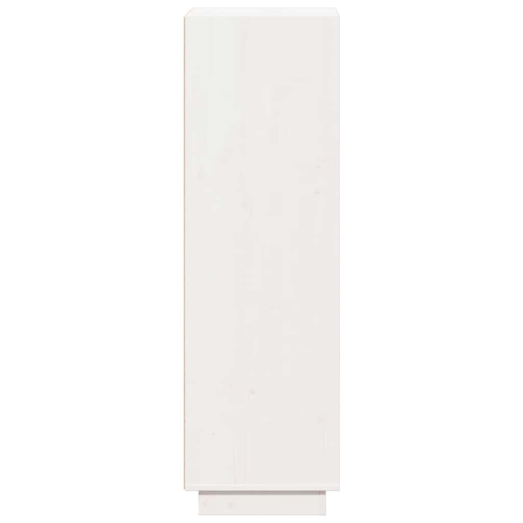 vidaXL Highboard White 37x34x110 cm Solid Wood Pine