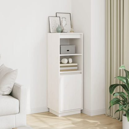 vidaXL Highboard White 37x34x110 cm Solid Wood Pine