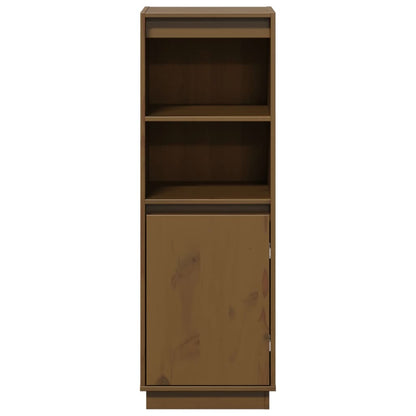 vidaXL Highboard Honey Brown 37x34x110 cm Solid Wood Pine