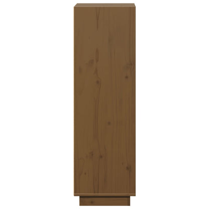vidaXL Highboard Honey Brown 37x34x110 cm Solid Wood Pine