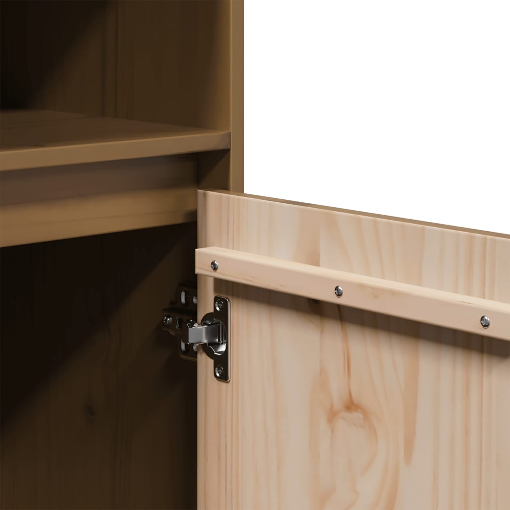 vidaXL Highboard Honey Brown 37x34x110 cm Solid Wood Pine