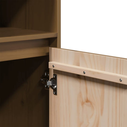 vidaXL Highboard Honey Brown 37x34x110 cm Solid Wood Pine