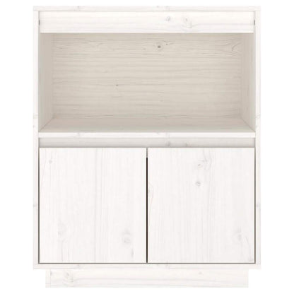vidaXL Sideboard White 60x34x75 cm Solid Wood Pine