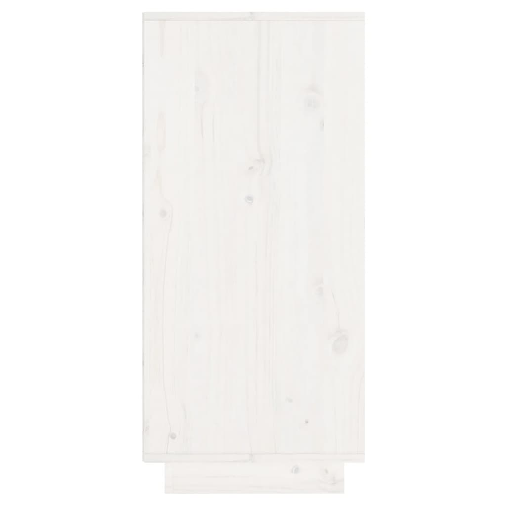 vidaXL Sideboard White 60x34x75 cm Solid Wood Pine