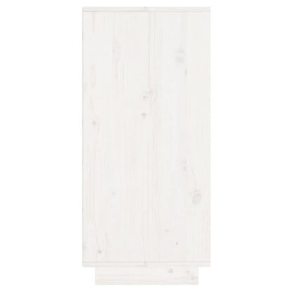 vidaXL Sideboard White 60x34x75 cm Solid Wood Pine