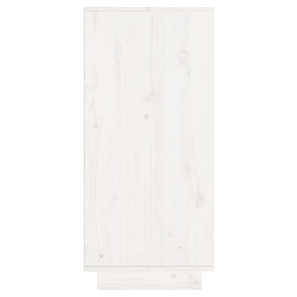 vidaXL Sideboard White 60x34x75 cm Solid Wood Pine