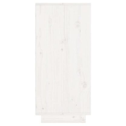 vidaXL Sideboard White 60x34x75 cm Solid Wood Pine