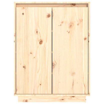vidaXL Shoe Cabinet 60x35x80 cm Solid Wood Pine